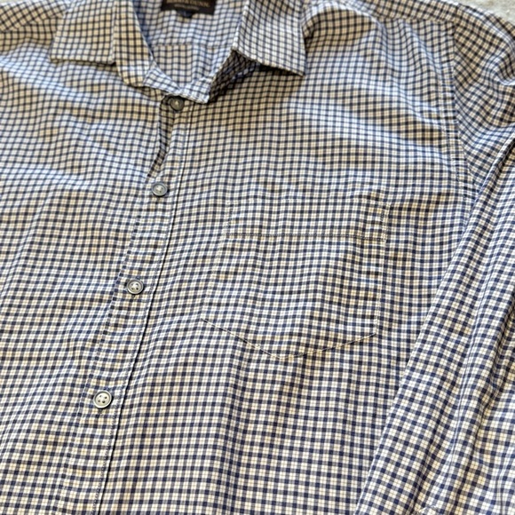 Rodd & Gunn Shirt Men's Sz Large Italian, cotton Long Sleeve white and blue - Picture 3 of 8